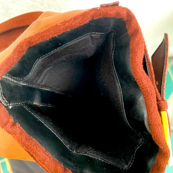 Calf high cuffed heeled boots - Picture 2 of 4